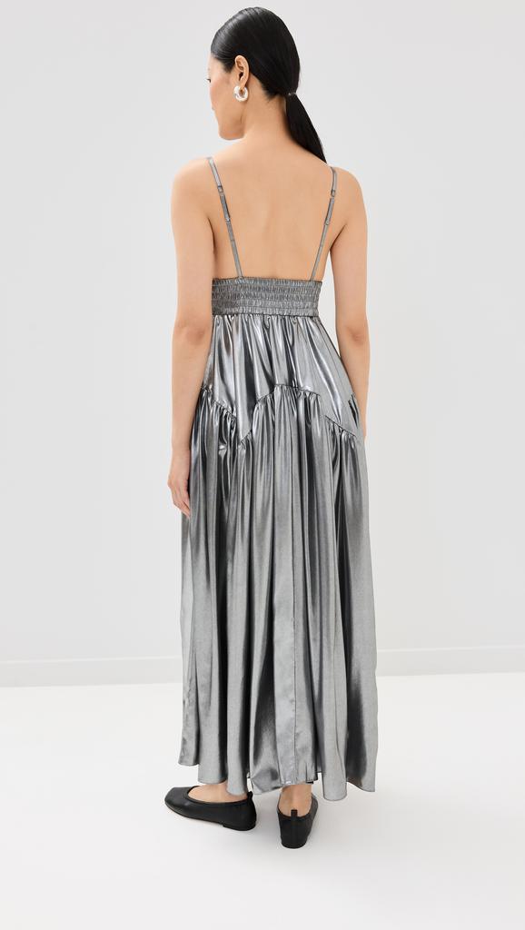 ROSETTA GETTY Gathered Peplum Camisole Dress