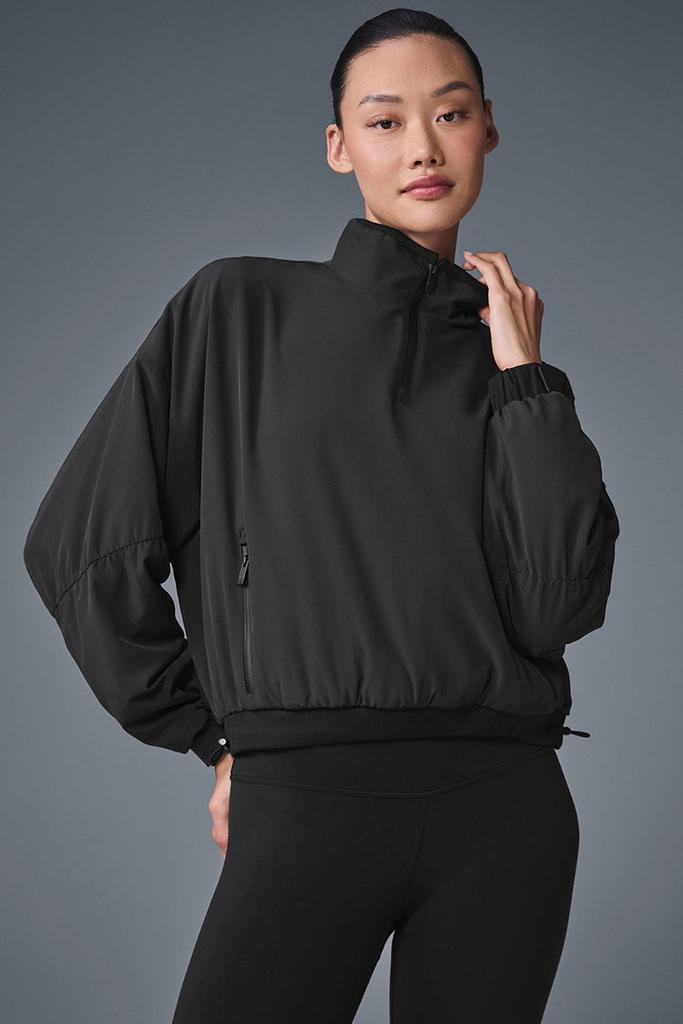 alo 黒 長袖 カバートップ Cropped Elevation Coverup - Black – On Sale Now with Up to 41% Off