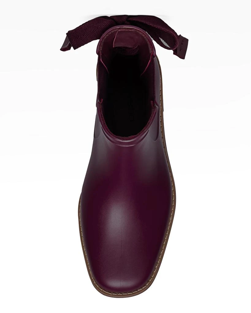 Bernardo Briton Lace-Up Rubber Rain Booties 4