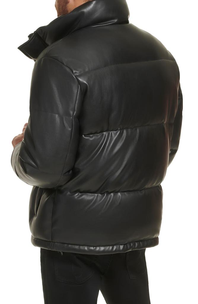 Calvin Klein Faux Leather Puffer Jacket