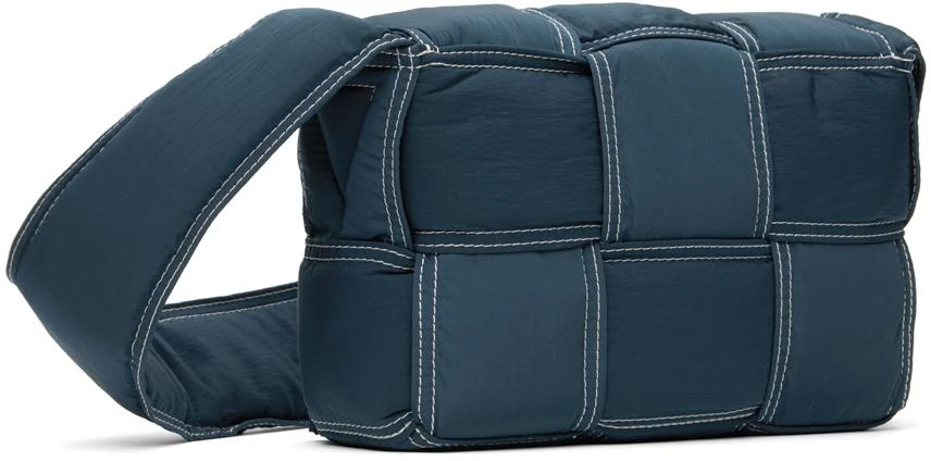 Bottega Veneta Navy Small Padded Tech Cassette Bag 2