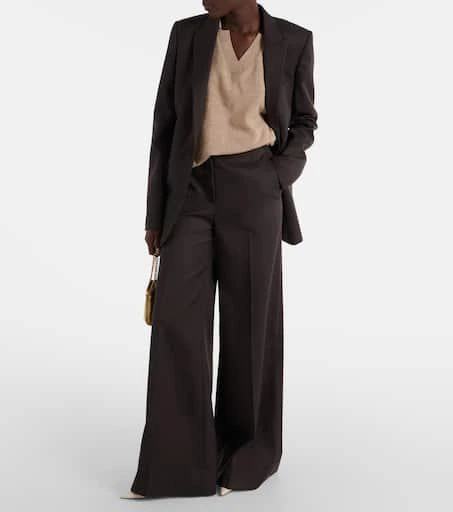 Stella McCartney High-rise wool wide-leg pants 2