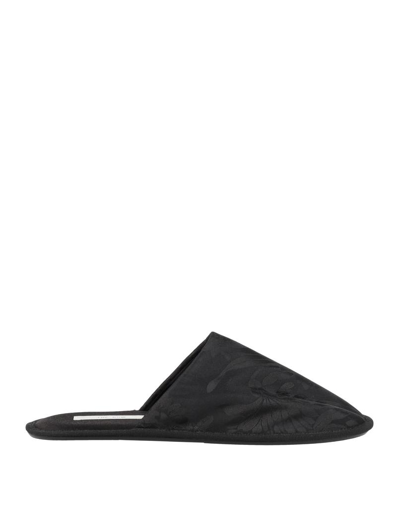 The Row The Row - Frances Silk Jacquard Slippers - Black