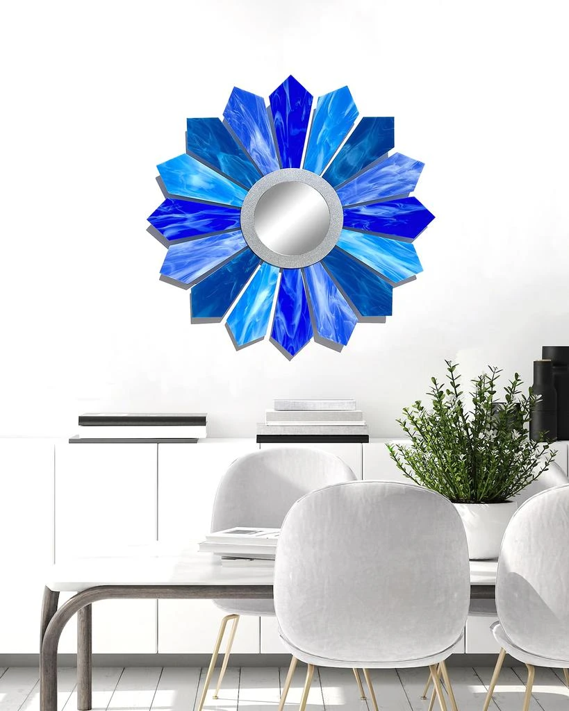 Karo Studios "Sunburst AH" Sculptural Wall Mirror - 30" 3