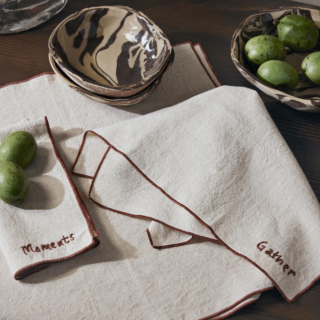 Ferm Living Ferm Living Occasion Napkins - Set of 4 - Natural