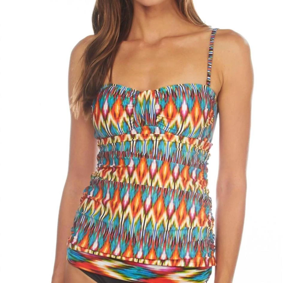 Kenneth Cole Bandeau Tankini Top In Upon The Horizon 1