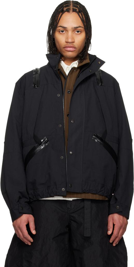Sacai Sacai Gonz Wool Melton X Leather Blouson - Jackets - BeyondStyle