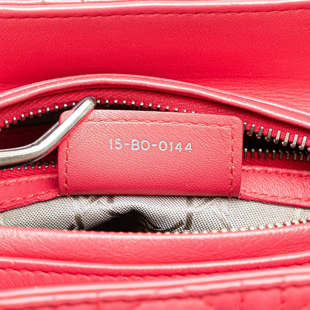 Dior Dior Pink Medium Lambskin Cannage Lady Dior 5