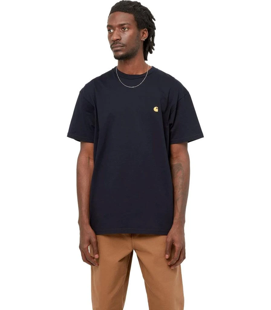 Carhartt Wip S/s Chase Dark Navy T-shirt 3