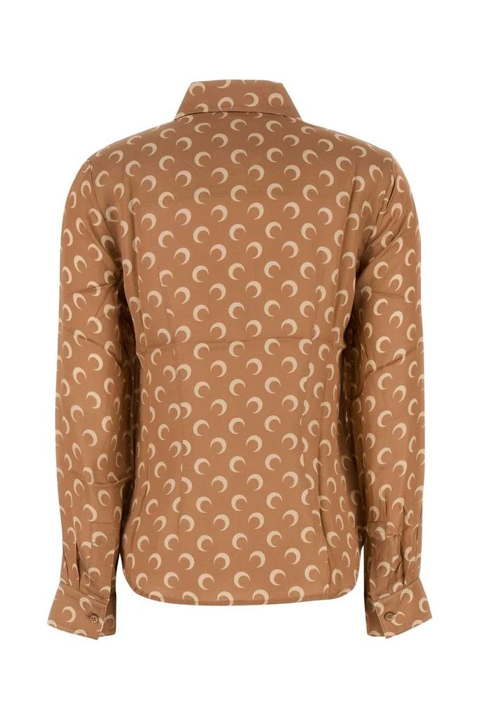 MARINE SERRE Marine Serre Crescent Moon-Printed Buttoned Shirt 2