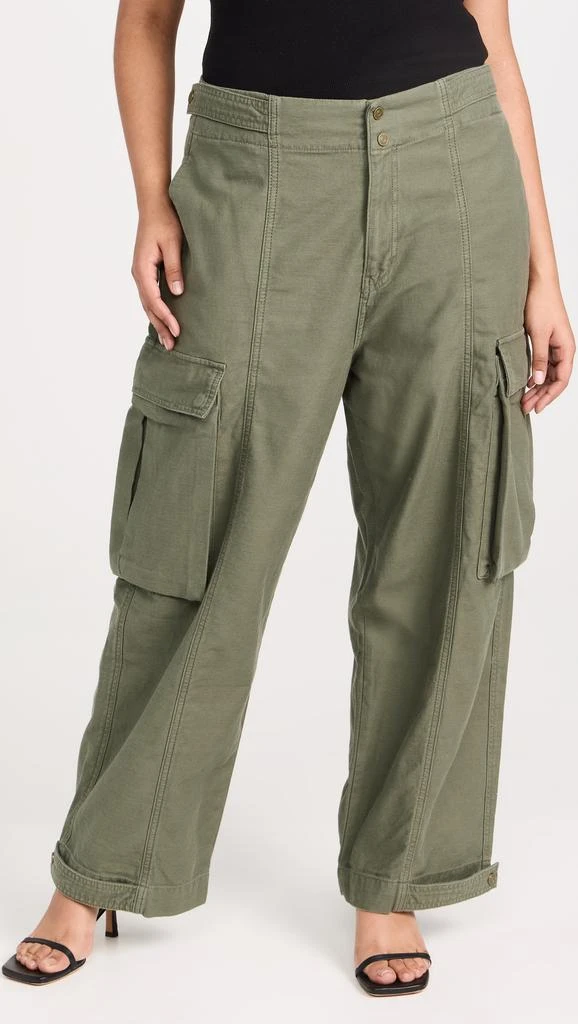 FRAME Wide Leg Cargo Trousers 8