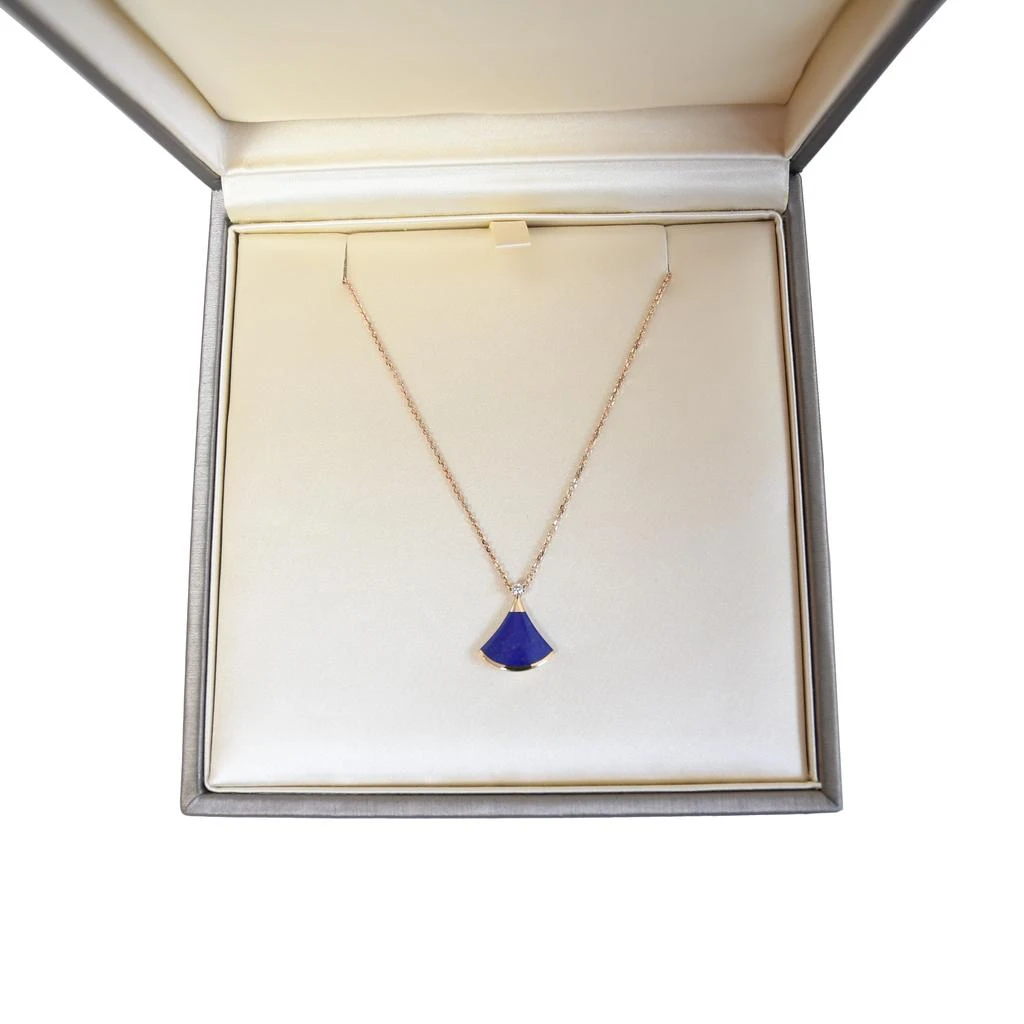 BVLGARI Bvlgari Divas' Dream Diamond Lapis Lazuli 18k Rose Gold Pendant Necklace Deep Blue 2