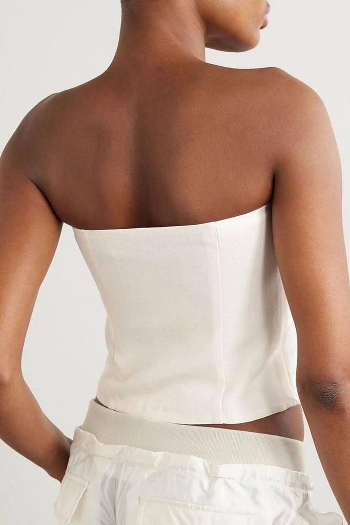 GAUGE81 Tona cropped strapless crepe top 3