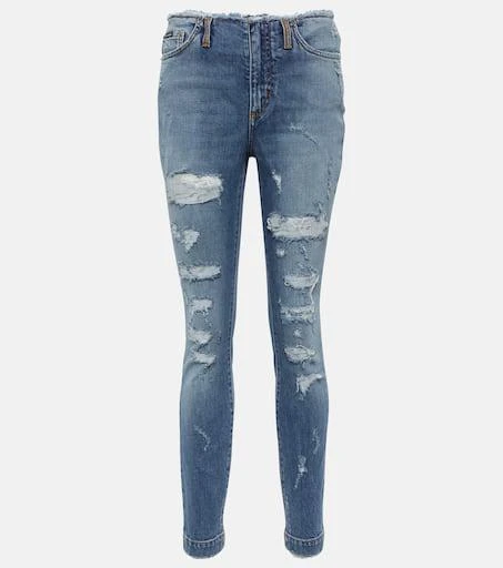 Dolce 
Gabbana Distressed skinny jeans 1