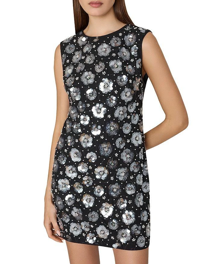 Milly Ivette Fleur Paillette Shift Dress 1