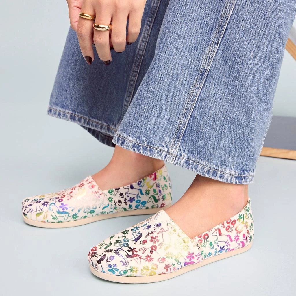 TOMS Shoes Alpargata Rainbow Unicorns 2