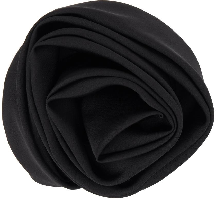 Sandy Liang Black Fiore Hair Clip