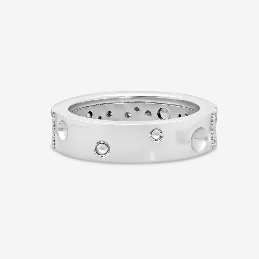 Roberto Coin Roberto Coin Pois Moi Luna 18K White Gold Diamond Band Ring Sz. 10 8882509AW05X 3