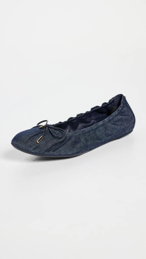 Salvatore Ferragamo Joelle Denim Flats 1