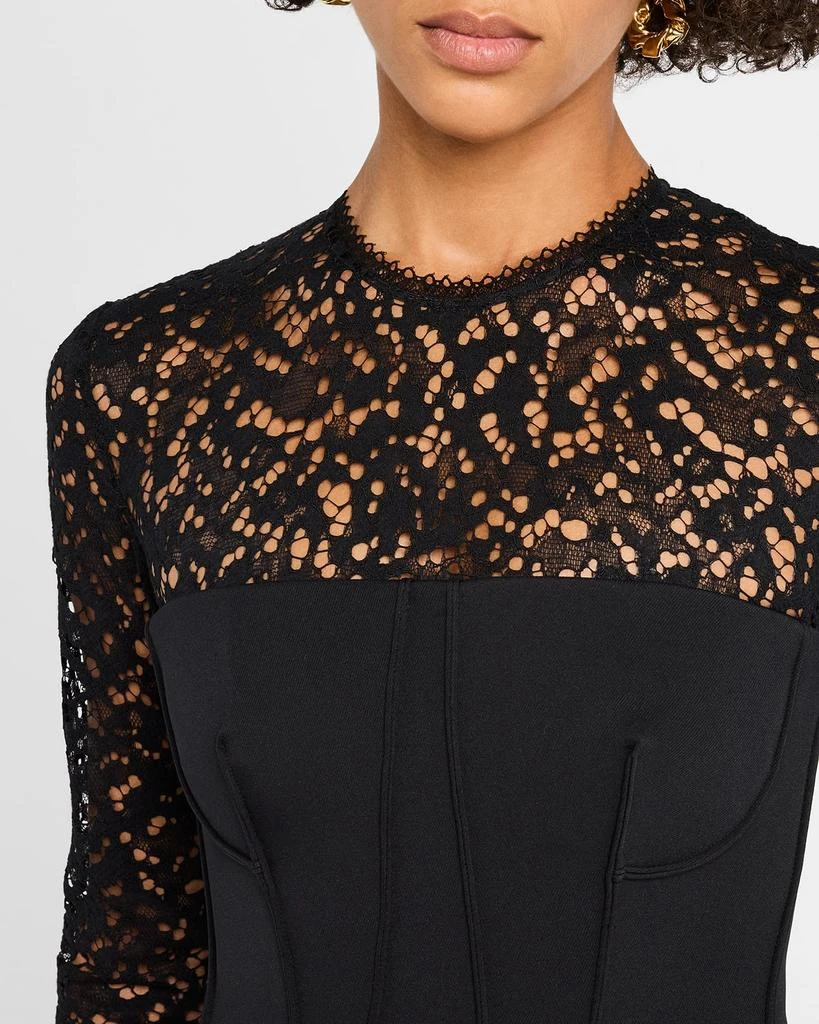 SIMKHAI Primm Long-Sleeve Mini Dress 6
