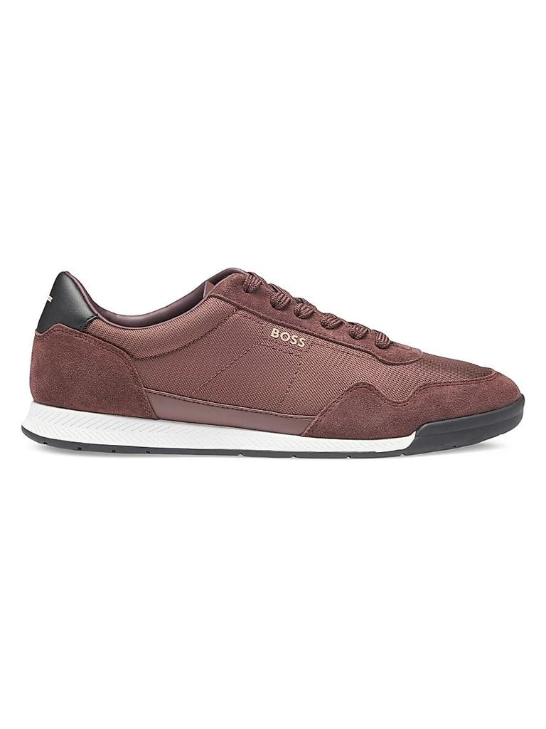 Hugo Boss Mixed-Material Lace-Up Trainer Sneakers 1