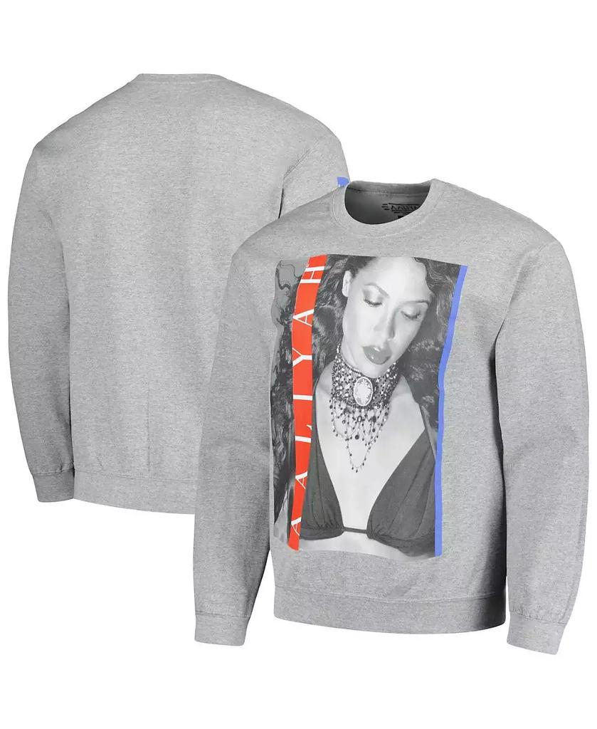 Ripple Junction Men's and Women's Heather Gray Aaliyah Graphic Fleece Sweatshirt