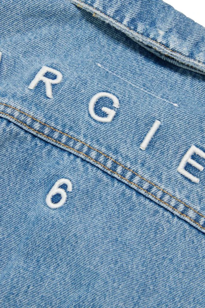 MM6 MM6 Maison Margiela Kids Logo-Embroidered Buttoned Denim Jacket 3