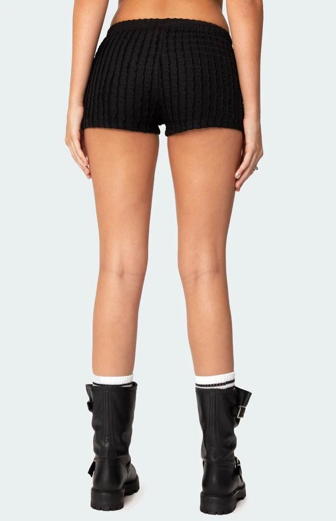 Edikted Phoebe Textured Knit Shorts 5