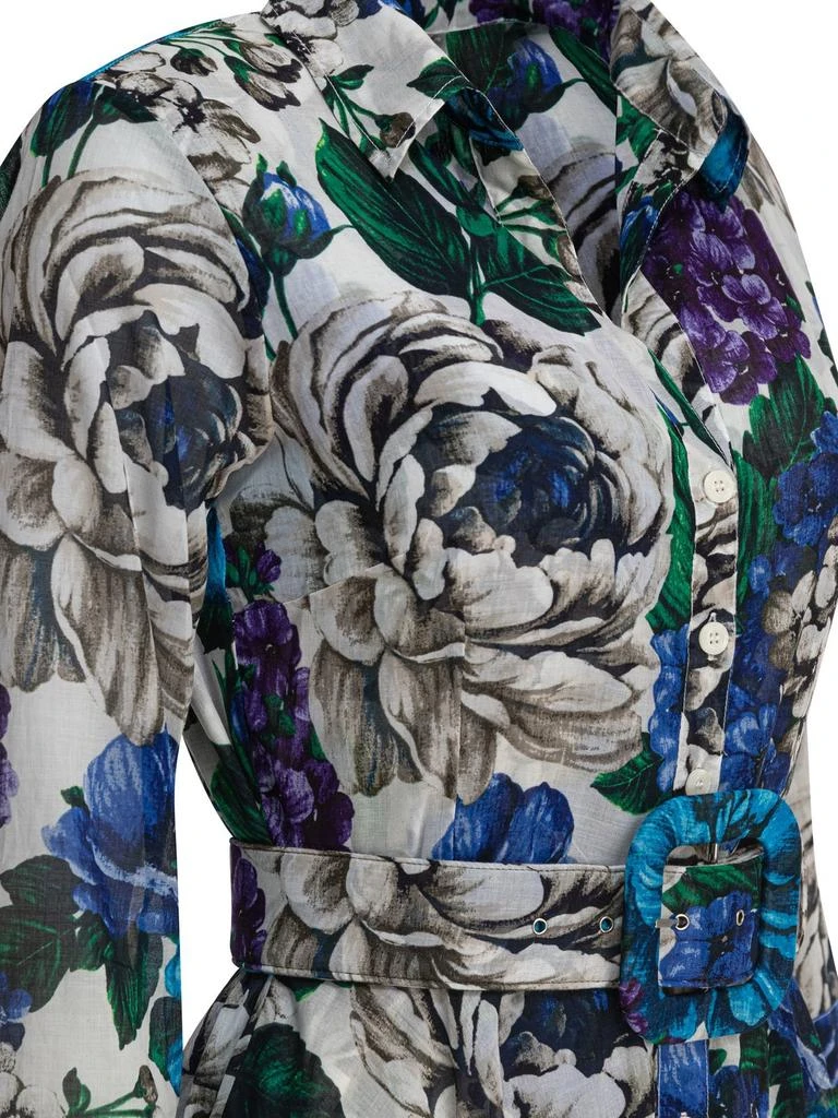SAMANTHA SUNG Samantha Sung Aster Floral Shirt Dress 4