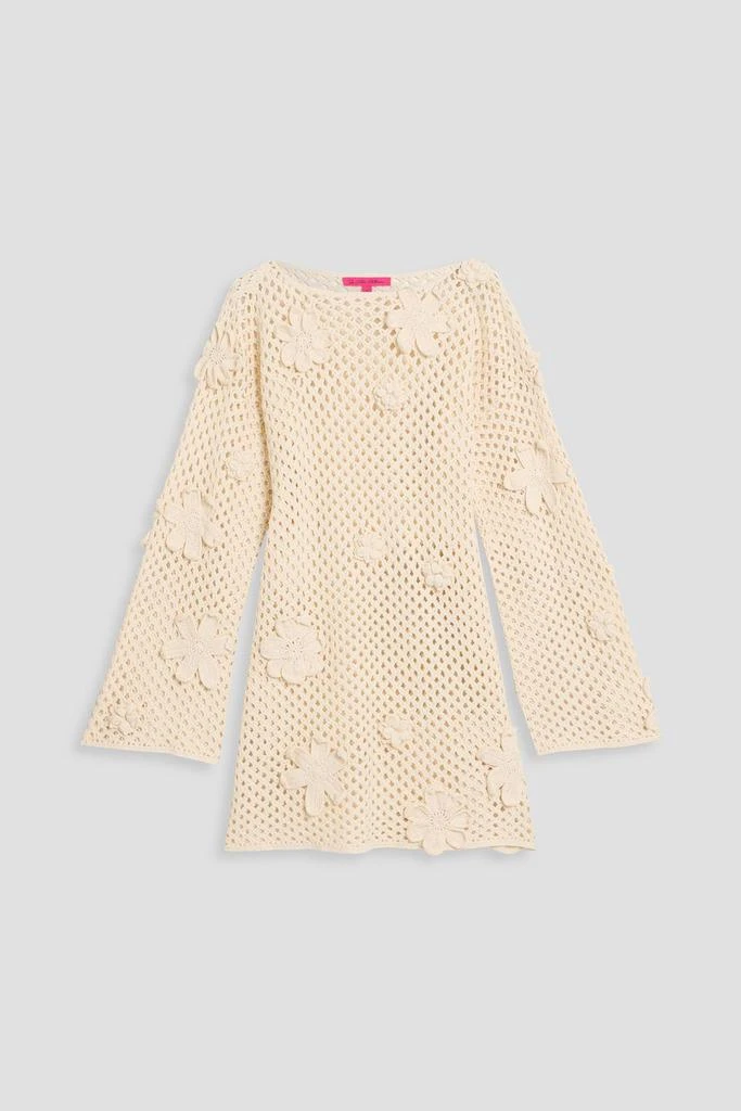 The Elder Statesman Crocheted cotton tunic