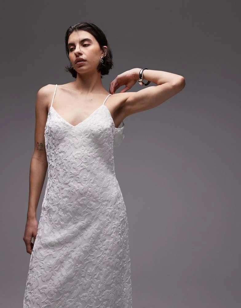 rose gold long dress with sleeves Inna Long Sleeve Cut-Out Maxi Dress Sequin Rose Gold main image 1