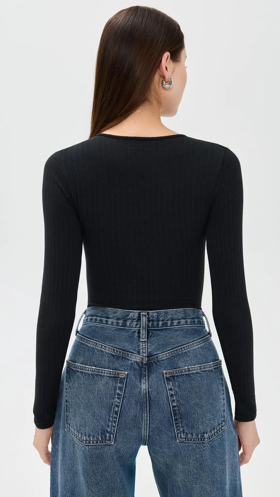 Yummie Katrina Cotton Ribbed Sea Bodysuit 2