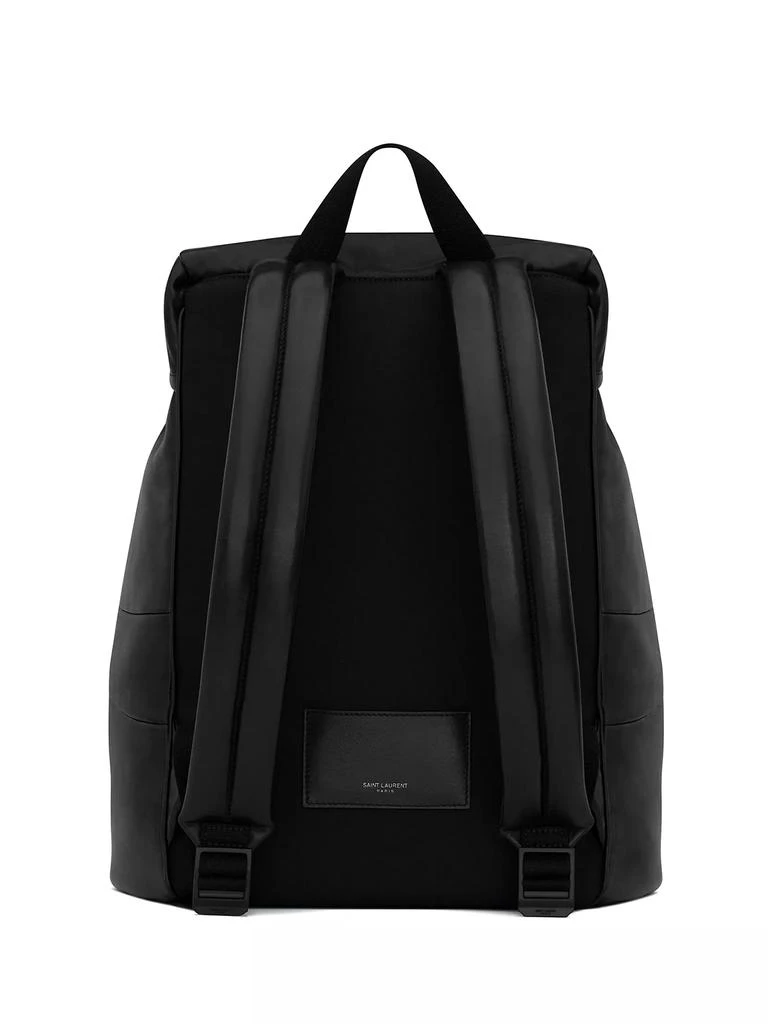 Yves Saint Laurent Backpack in Grained Leather 2