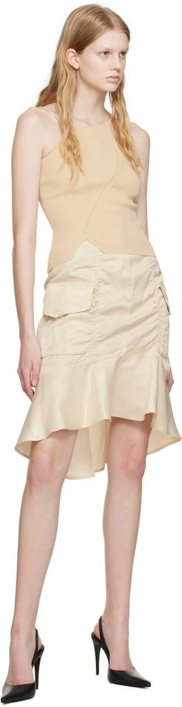 LVIR Beige Mermaid Midi Skirt 4