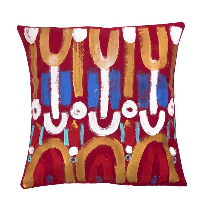 Le Botteghe Su Gologone Acrylic Hand Painted Outdoor Cushion 40x40 cm