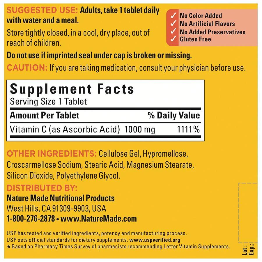 Nature Made Extra Strength Vitamin C 1000 mg Tablets 4