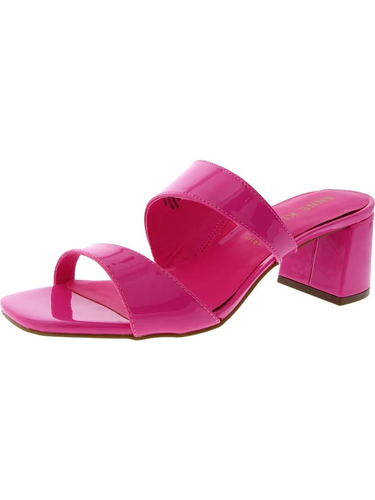 Anne Klein Kinder Womens Patent Square Toe Block Heel 1