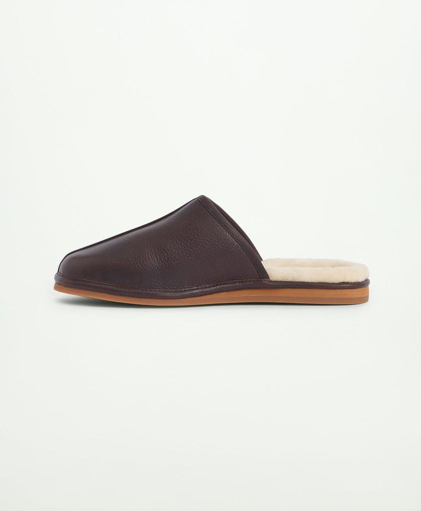 Brooks Brothers Vail Shearling Scuff Slipper