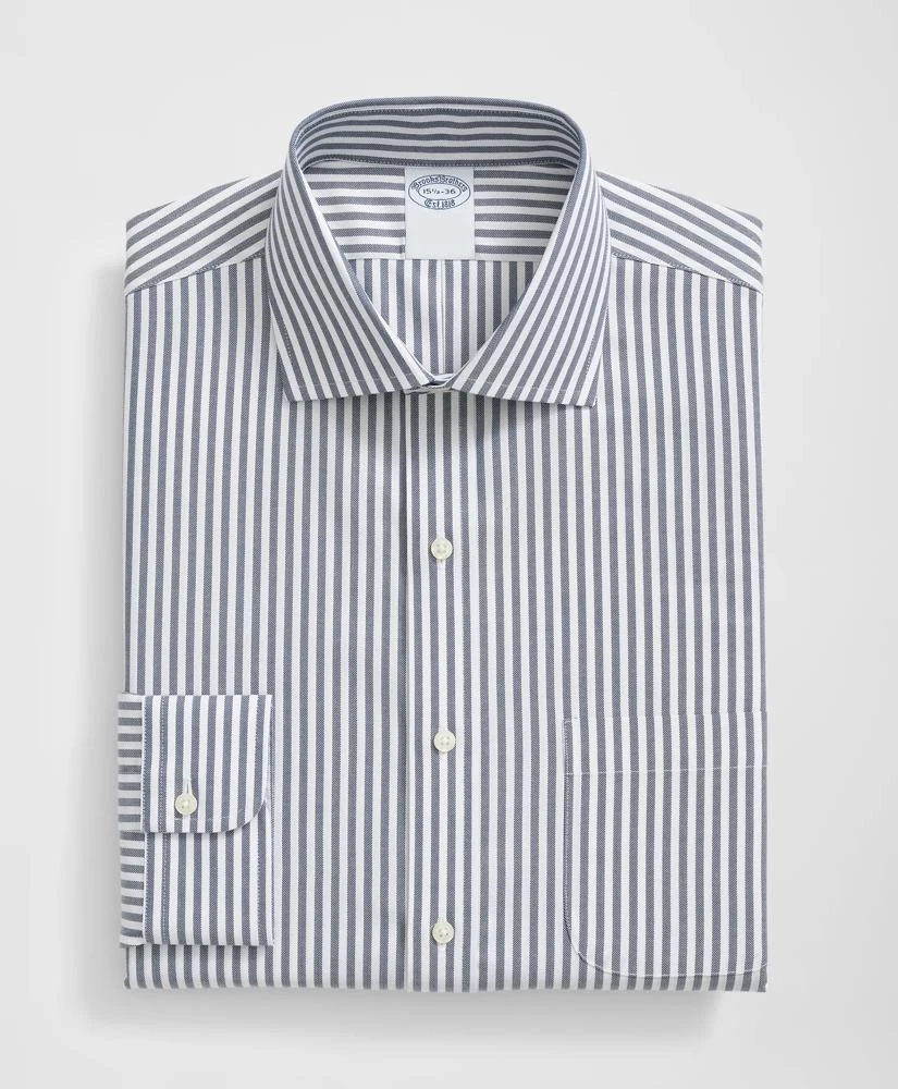 Brooks Brothers Stretch Supima® Cotton Non-Iron English Spread Collar, Striped Dress Shirt 3