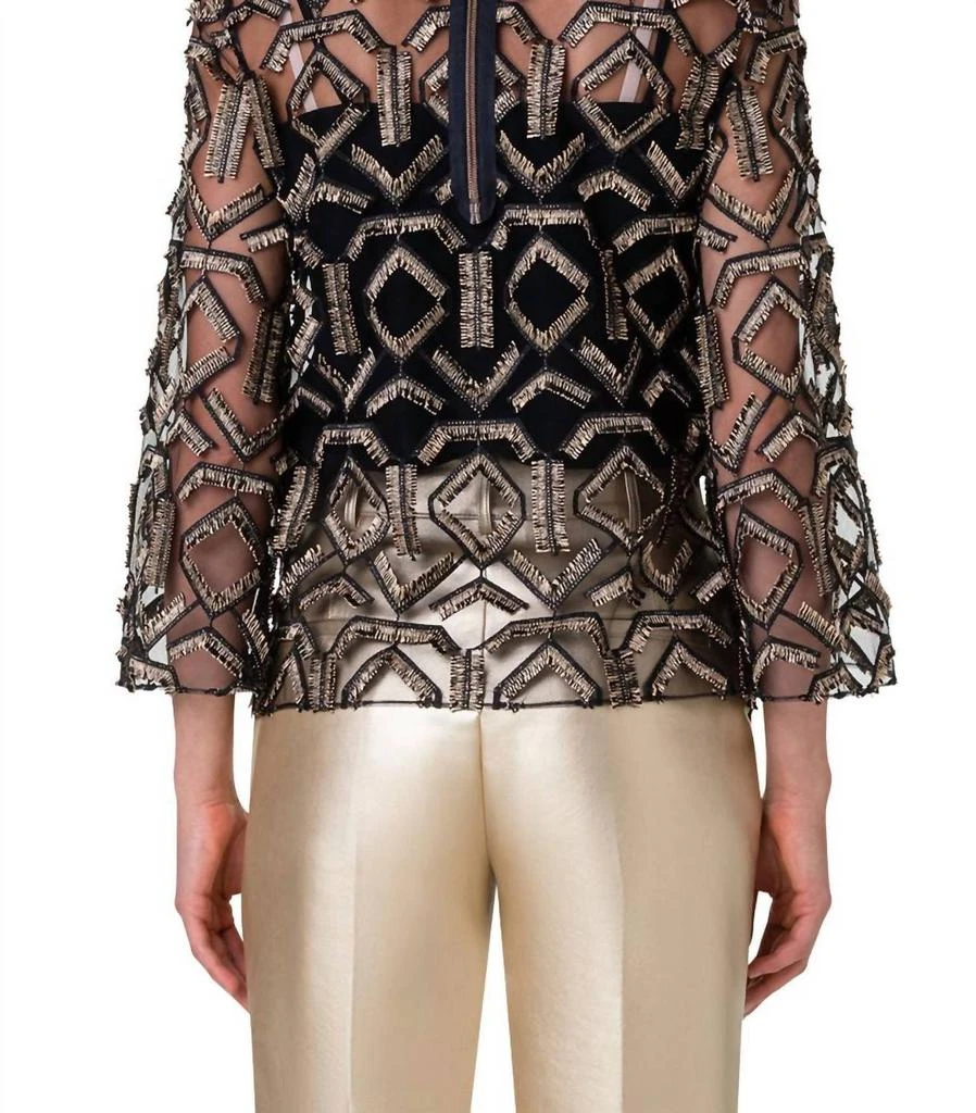 Akris Akris Punto - Loose Fitted Embroidered Blouse 2