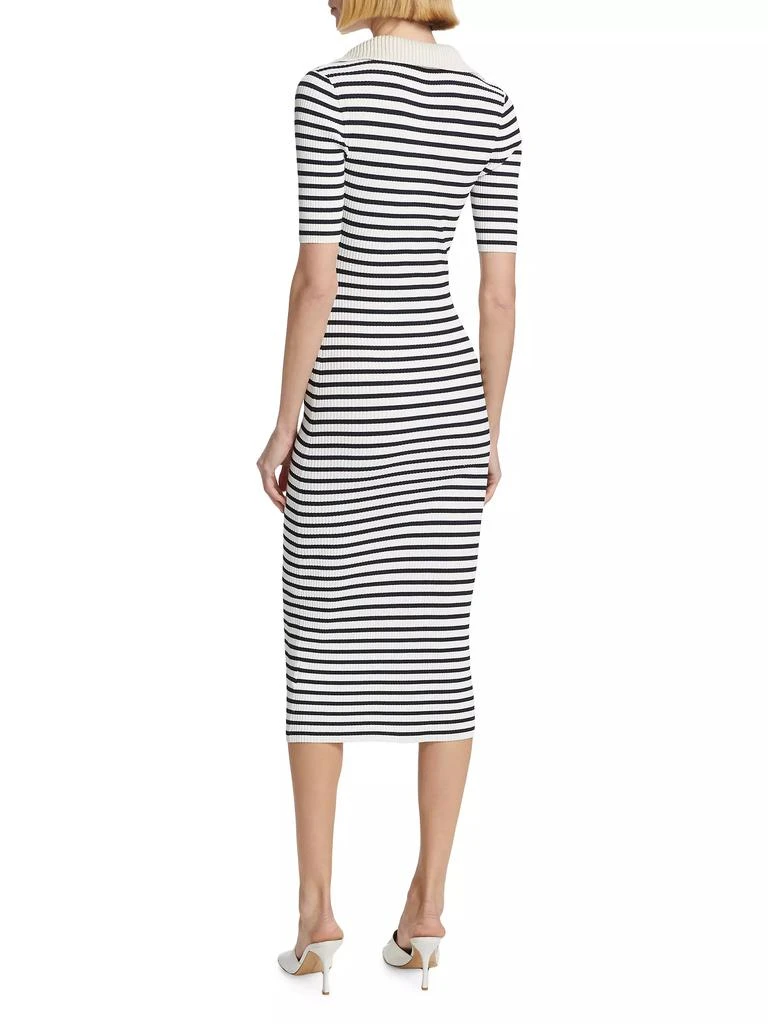 A.L.C. Darcy Striped Knit Midi-Dress 5