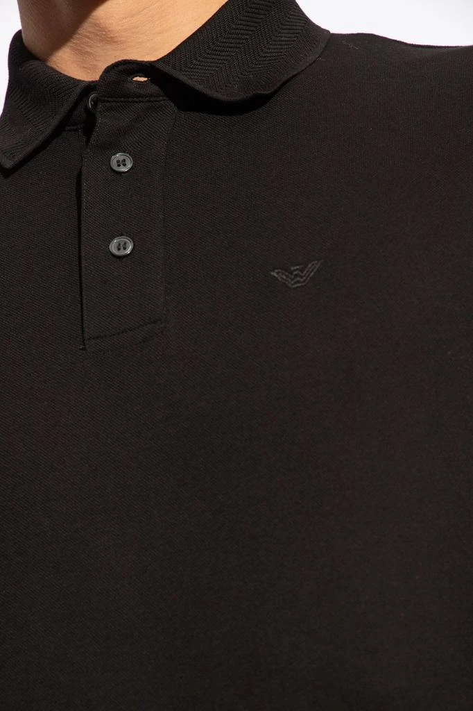 Emporio Armani Emporio Armani Logo Embroidered Polo Shirt 5