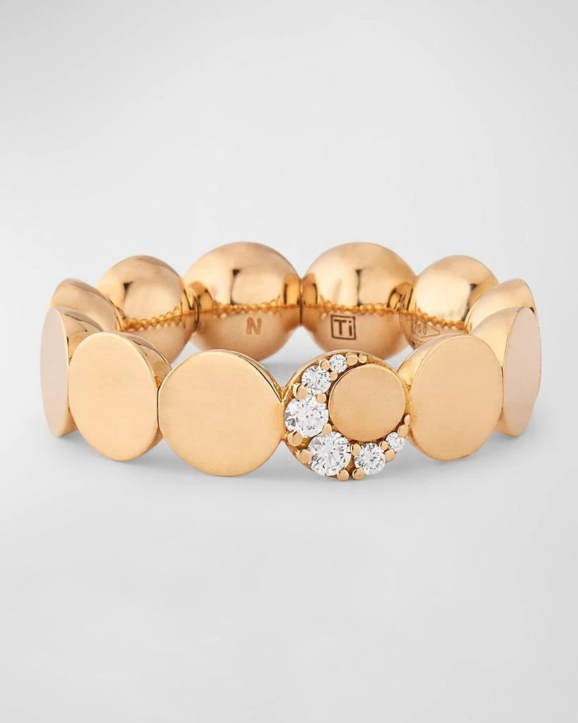 Pasquale Bruni Luce 18K Red Gold Diamond Ring, Size 6.5 1