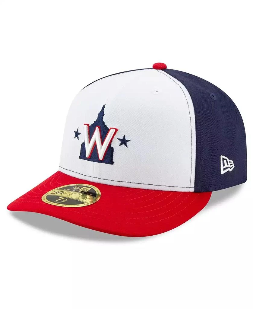New Era Men's White and Navy Washington Nationals Alternate 2020 Authentic Collection On-Field Low Profile Fitted Hat 1