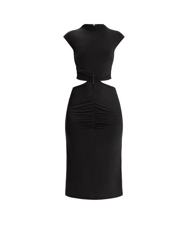 The Gabrille Cut-Out Ruched Midi-Dress  On Sale Now with Up to 68% Off |  Discover Exclusive Deals & Savings at BeyondStyle  Authentic Herve Leger  cut-out|a-line|Women's|women's apparel|dresses|women's with Limited-Time  Discounts, Free