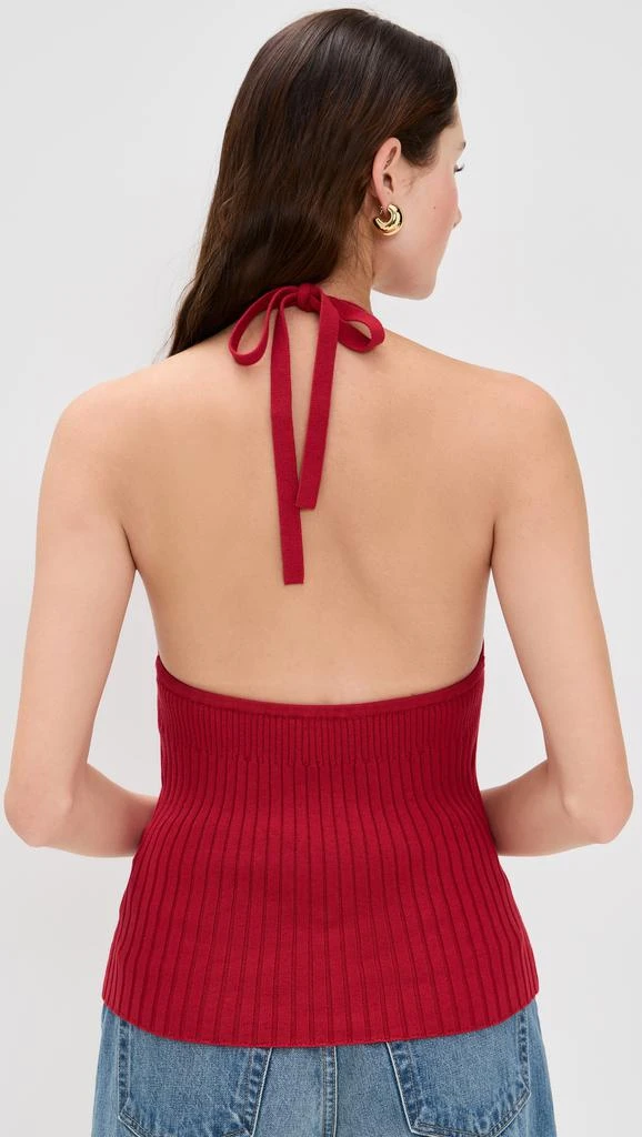 Reformation Delia Ribbed Halter Top 2