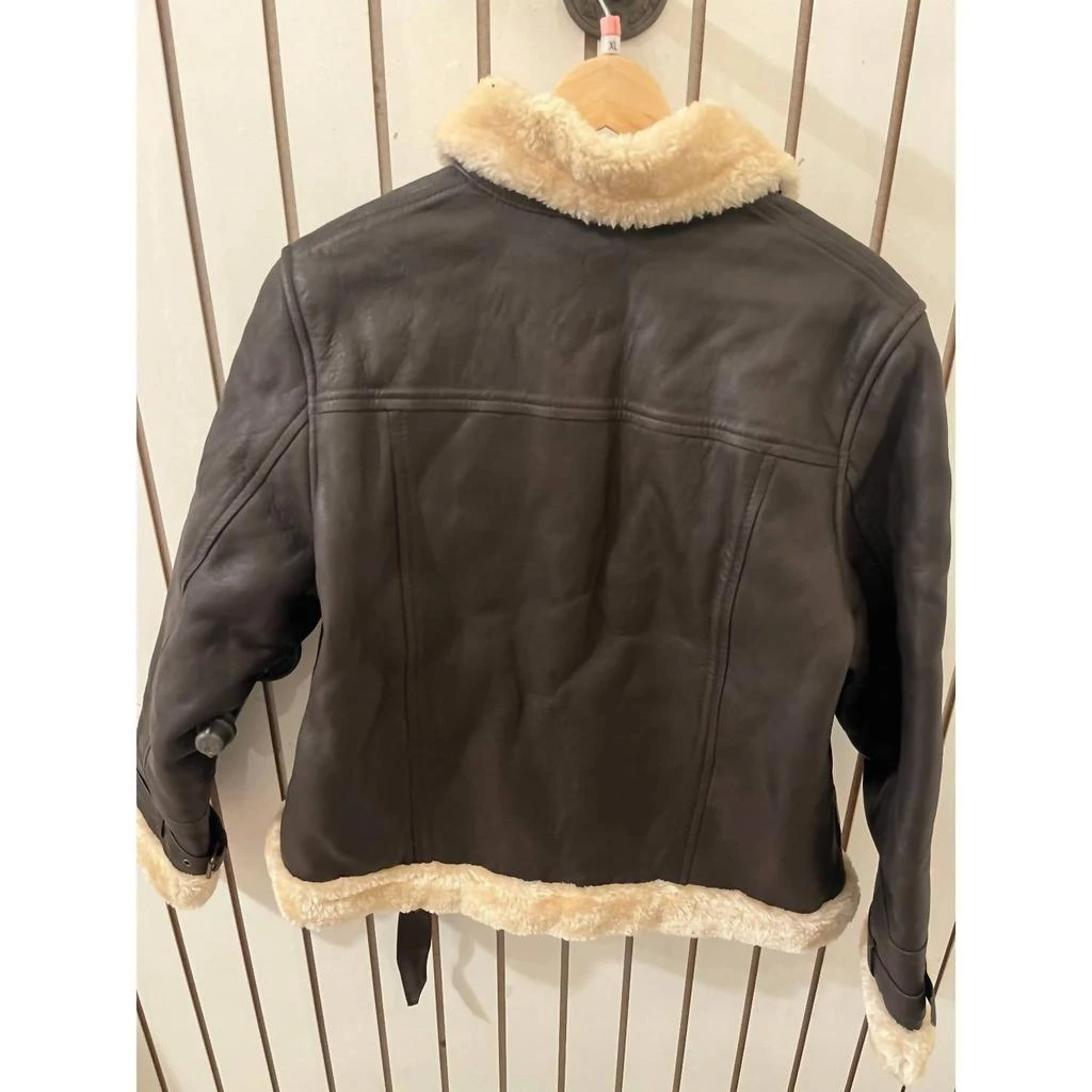 ANGEL Angel - Women
s Genuine Leather Sherling Jacket 6