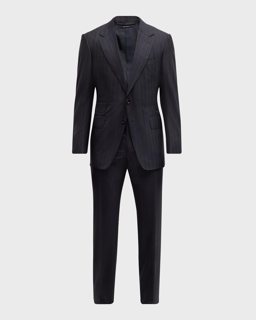 Tom Ford Men's Shelton Herringbone Stripe Suit
