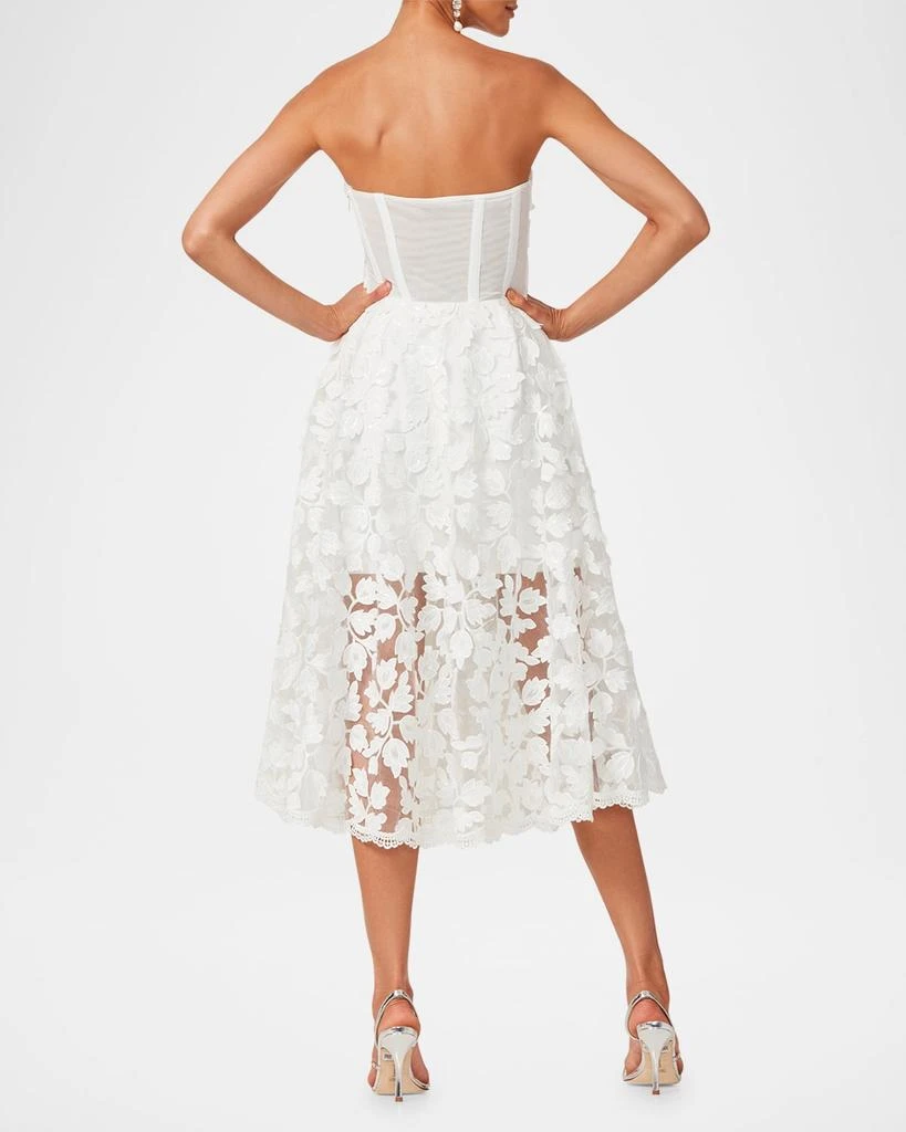 HELSI Florence Strapless Lace Applique Midi Dress 4
