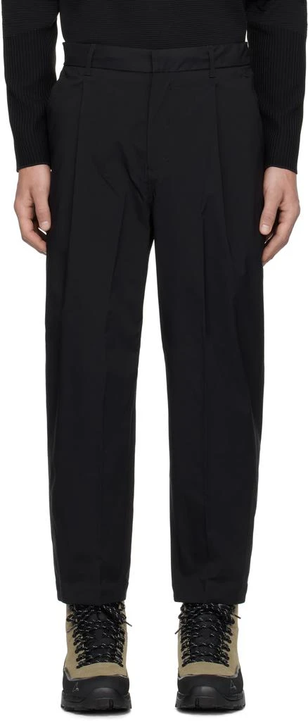 DESCENTE Black Primeflex Tapered Trousers 1